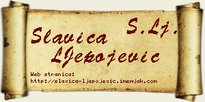 Slavica LJepojević vizit kartica